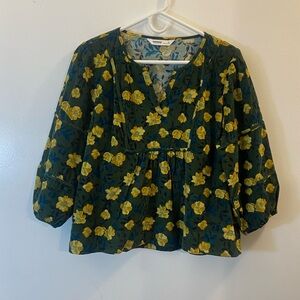 Sonoma floral blouse sz PL